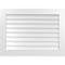 Ekena Millwork Vertical Surface Mount PVC Gable Vent: Non-Functional, w/3-1/2"W x 1"H, Standard Frame, 38"W x 28"H GVPVE38X2801SN - alternate 1
